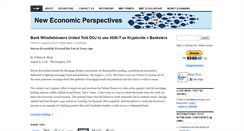 Desktop Screenshot of neweconomicperspectives.org